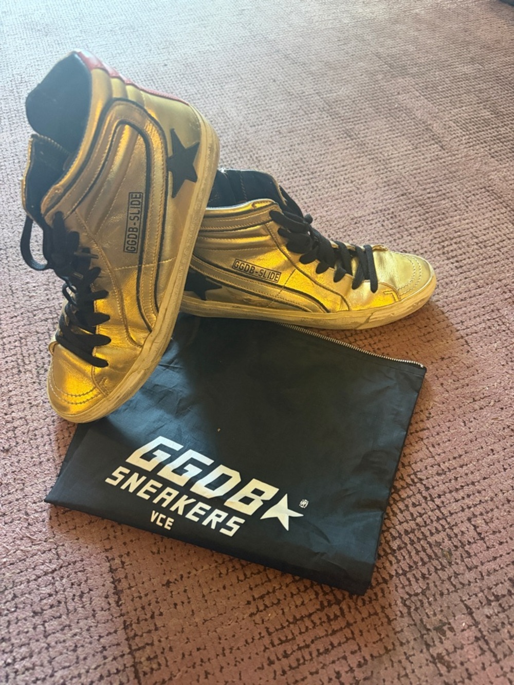 Golden Goose GGDB-SLIDE Gold size 10/40 - Picture 7 of 7